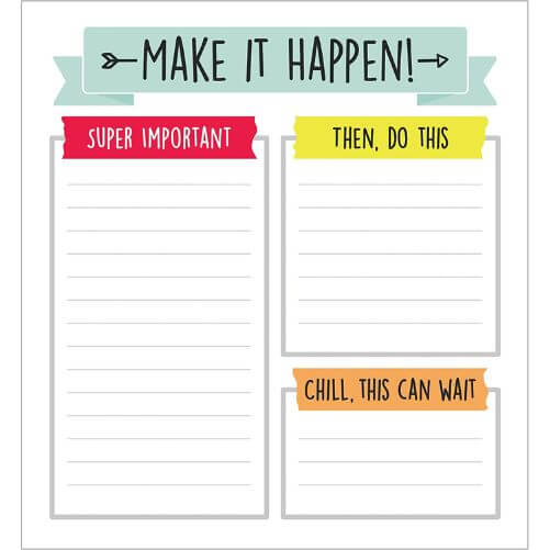 Aim High To Do List Notepad - Funny Housewarming Gifts