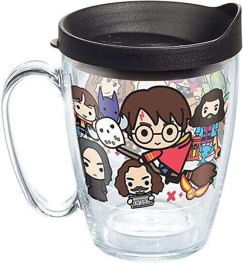 Chibi-Harry-Potter-Characters-Group-Charms-Tumbler-with-Wrap-and-Black-Lid