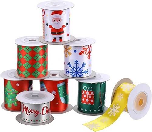 Christmas-Ribbon-for-Crafts-Decoration-Bows-secret-santa-gifts-under-10
