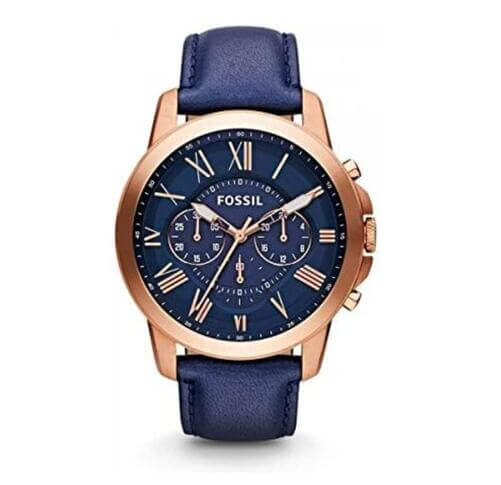 Fossil-Men-Grant-Stainless-Steel-Quartz-Chronograph-Watch-five-senses-gift-ideas