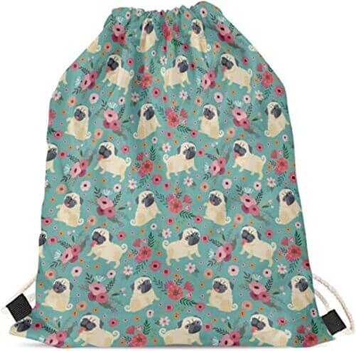 Fun-Pug-Dog-Floral-Print-Drawstring-Backpack-Pug-Gifts