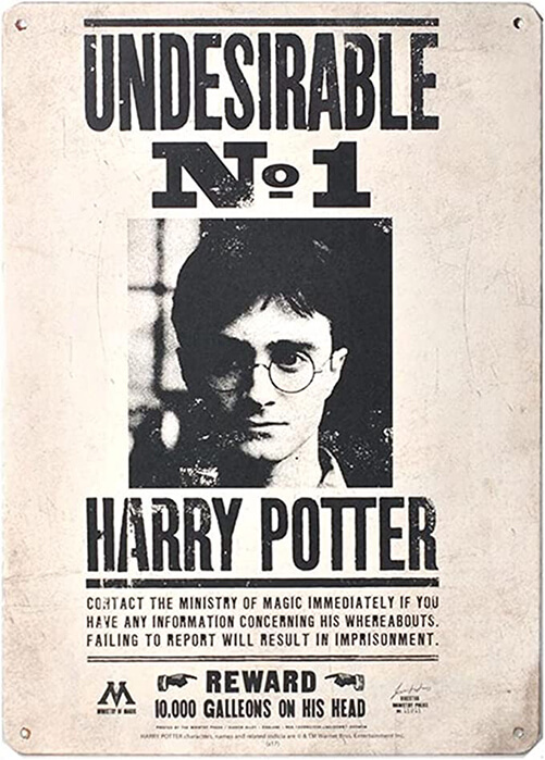 Harry-Potter-Undesirable-Small-Tin-Sign-harry-potter-housewarming-gifts
