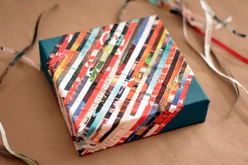 Make-a-collage-out-of-magazine-pages Gift Wrapping Ideas