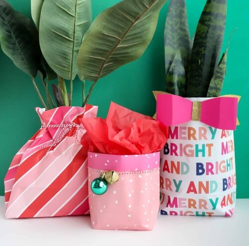 Make-a-gift-bag-out-of-wrapping-paper