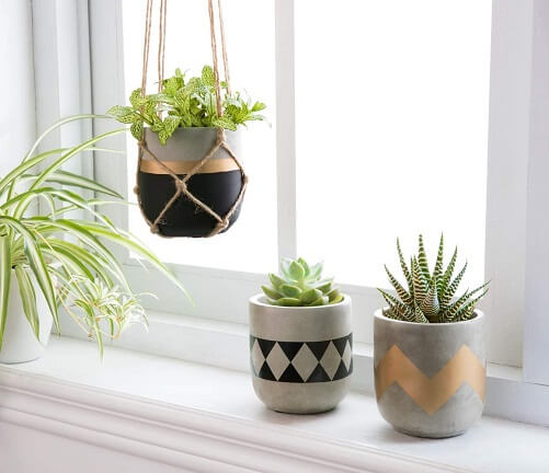 Mkono-Cement-Succulent-Planter-Set-gifts-that-start-with-m