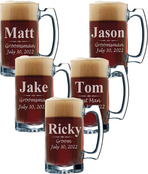 Personalized-Groomsmen-Beer-Glasses-funny-groomsmen-gifts