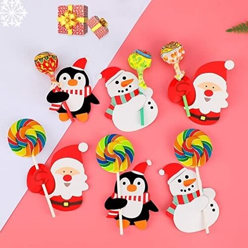 Santa-Claus-Snowman-Penguin-Paper-Cards-for-Christmas-Lollipop-Sugar-secret-santa-gifts-under-10