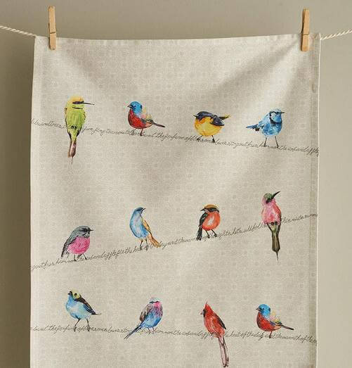 Birdies-On-Wire-Kitchen-Towel-Soft-Absorbent