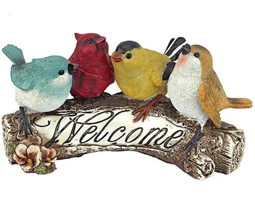 Birdy-Welcome-Sign-Garden-Bird-Statue