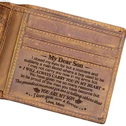 Engraved-Leather-Wallet-birthday-gifts-for-son