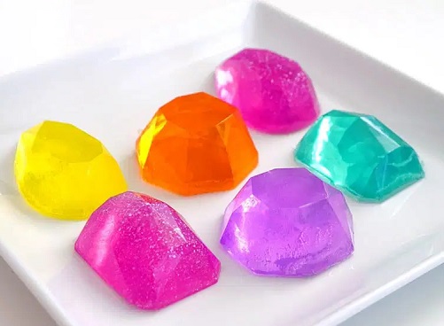 Gemstone soap Mother’s Day craft ideas for kids