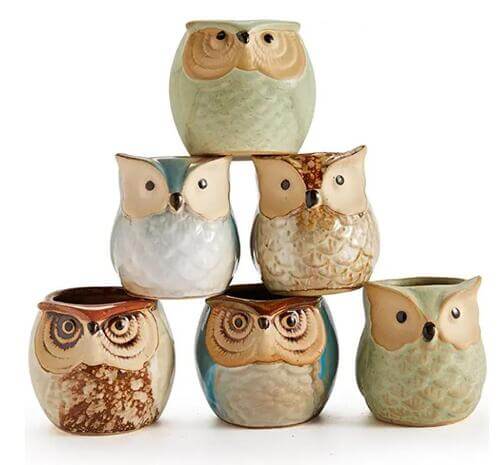 Owl-Pot-Ceramic-Flowing-Glaze-Base-Serial-Set
