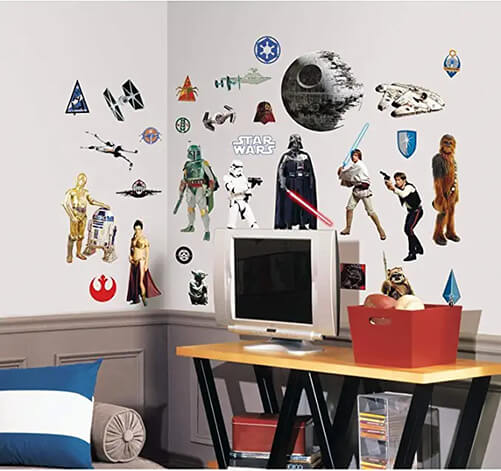 Star-Wars-Classic-Peel-and-Stick-Wall-Decals-Best-Star-Wars-Gifts-For-Women
