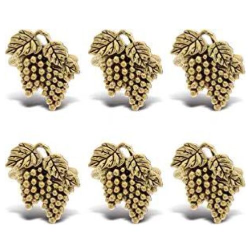 Golden-Grape-Napkin-Ring-Set-gift-that-starts-with-g