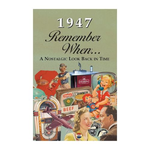 1947 remember when celebration kardlet 75th Birthday Gifts Mom