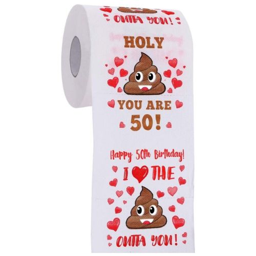 Amusing Happy 50th Birthday Toilet Paper 50th Birthday Gifts Women