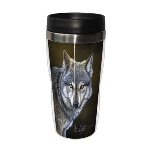 Classic Wolf Travel Mug wolf gifts