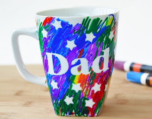 Scribble-Mug-Fathers-Day-Craft-Ideas-Kids