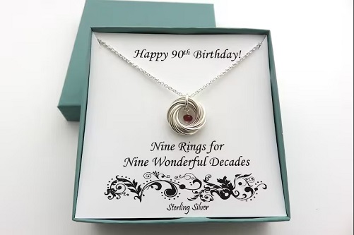 Sterling-Silver-Necklace-90th-birthday-gift-ideas