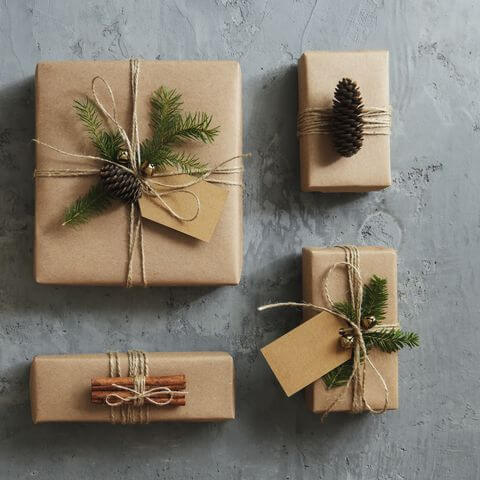 Kraft-Paper-wedding-gift-wrapping-ideas