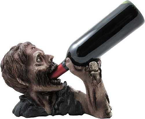 Zombie-Wine-Bottle-Holder-Statue