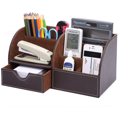 A-High-Quality-Leather-Desk-Organizer-work-anniversary-gifts