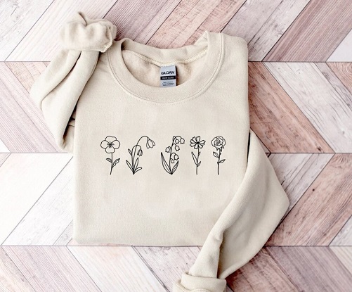 Custom-Birth-Month-Birth-Flower-Sweatshirt