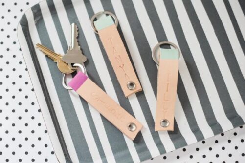 Custom-Leather-Keychains diy stocking stuffers