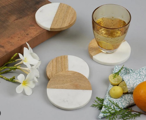 Elegant-Marble-Wood-Coasters-Employee-Appreciation-Day-Gifts