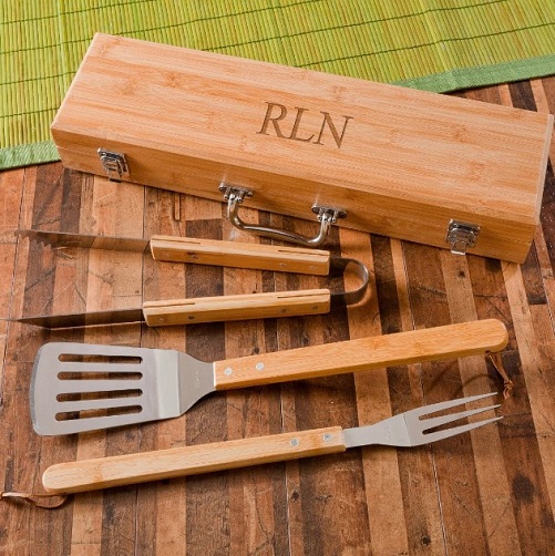 Personalized-BBQ-Tool-Set-personalized-housewarming-gifts