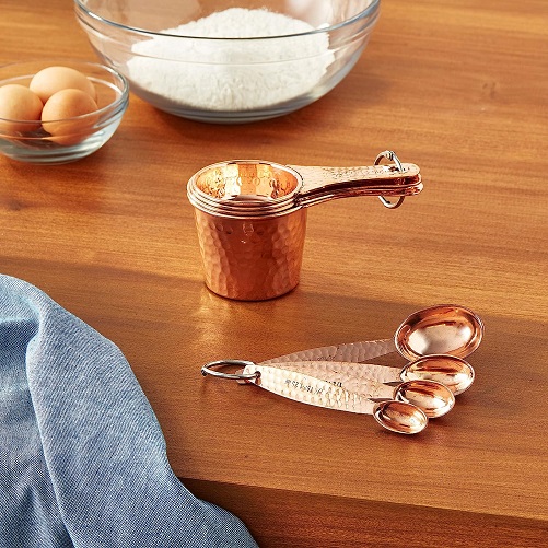 Copper Measuring Cups baker gifts ideas