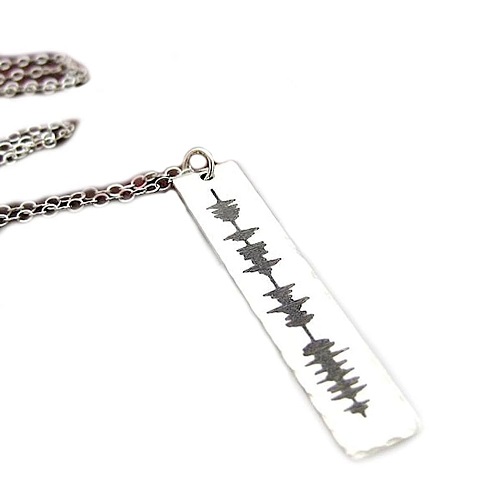 Custom Soundwave Necklace personalized gifts for her