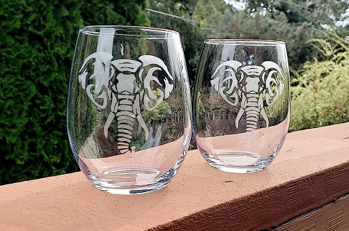 Elephant Wine Glass elephant gifts