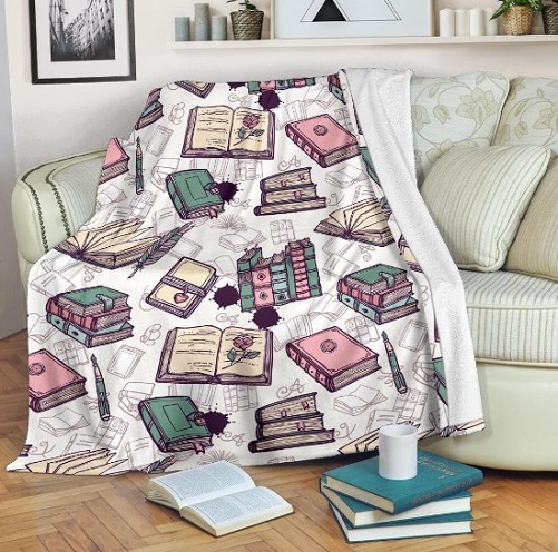 Fleece Throw Blanket gifts for literature lovers