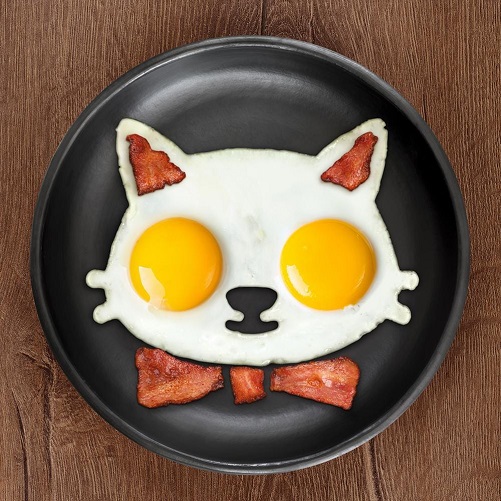 Funny Side Up Kitty Egg Mold gifts for cat moms