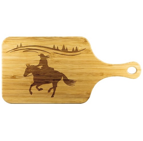 Horse and Rider Cutting Board gifts for horse lovers