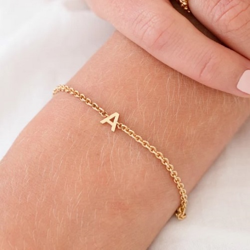 Little Letter Single Initial Bracelet