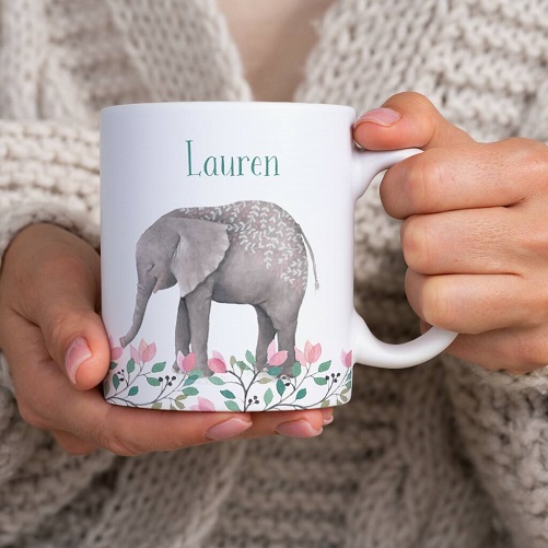 Personalised-Elephant-Mug-elephant-gifts