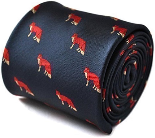 Red Fox Embroidered Tie fox gifts