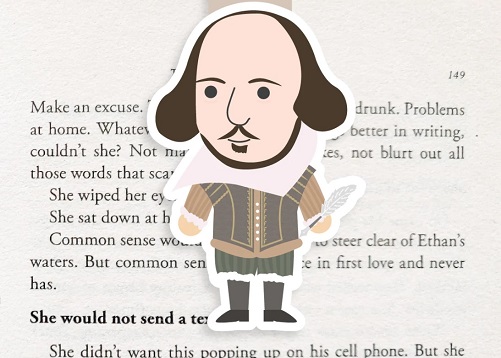 Shakespeare Magnetic Bookmark Shakespeare gifts