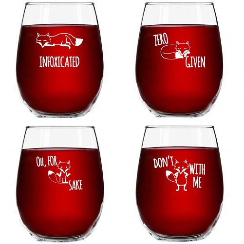 The Fox Series Pack of 4 Glasses Set