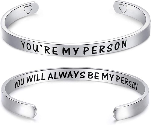 “You Are My Person” Bracelet personalized gifts for her