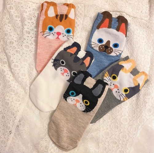Jeasona Cat Ear Socks gifts for cat moms