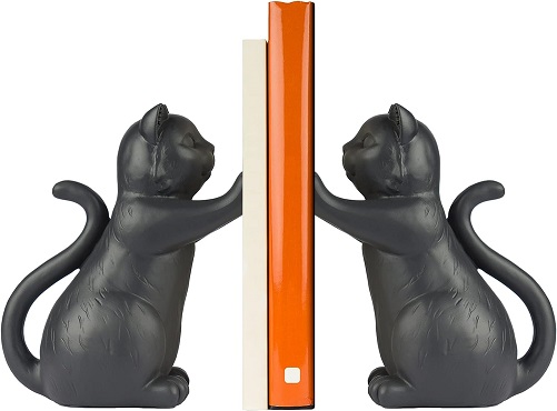 Cat Bookends for Shelves