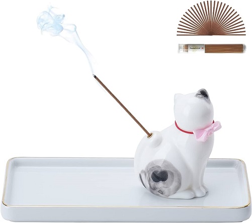 Ceramic Incense Stick Holder gifts for cat lovers