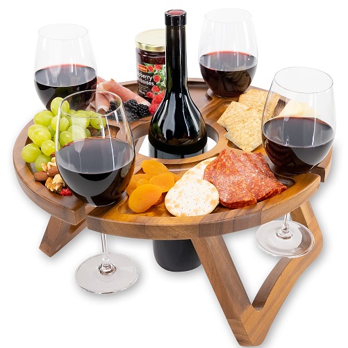 Collapsible Outdoor Wine Table gifts for wine lovers