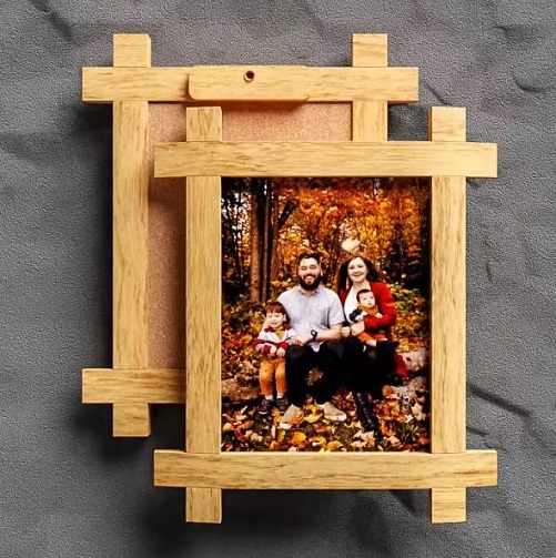 Crafted Wooden Photo Holder personalized gifts for husband