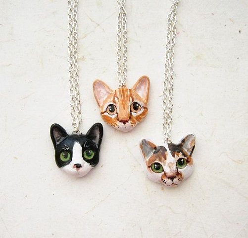Custom Cat Photo Necklace