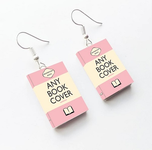 Custom Miniature Book Earrings