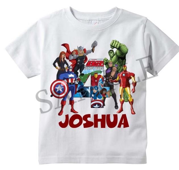 Custom Superhero Shirt personalized childrens gifts